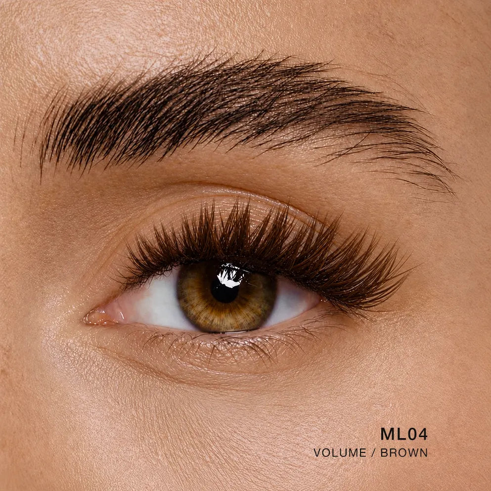 brown full glam volume lash clusters